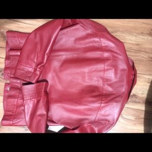 Vintage Red D&G Leather Jacket